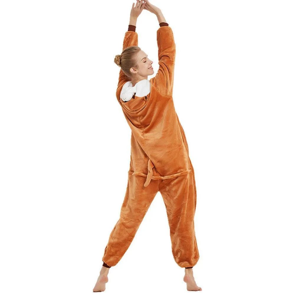 Adult Banded Mongoose Animal Kigurumi Onesie Pajamas Costume
