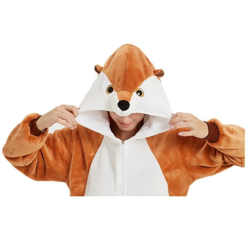 Adult Banded Mongoose Animal Kigurumi Onesie Pajamas Costume