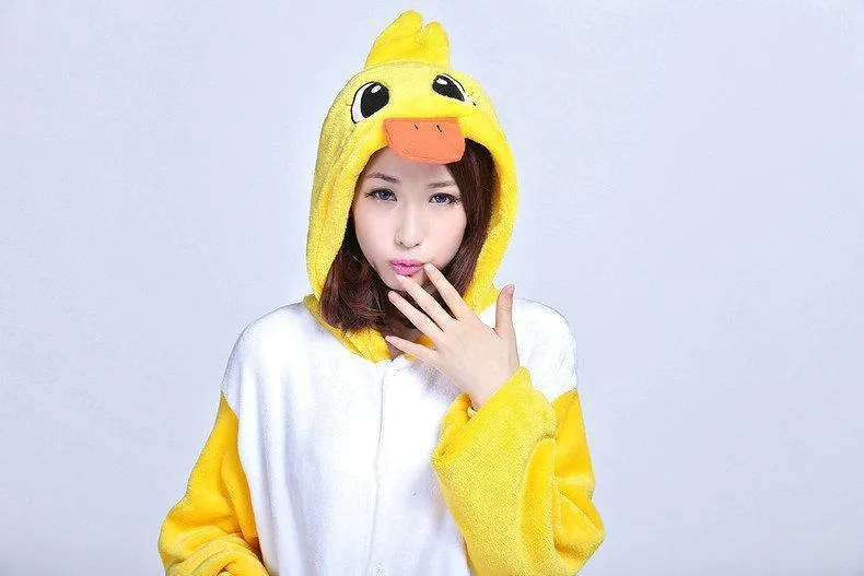 Animal Unisex Adult Duck Onesies Kigurumi Costume Pajamas