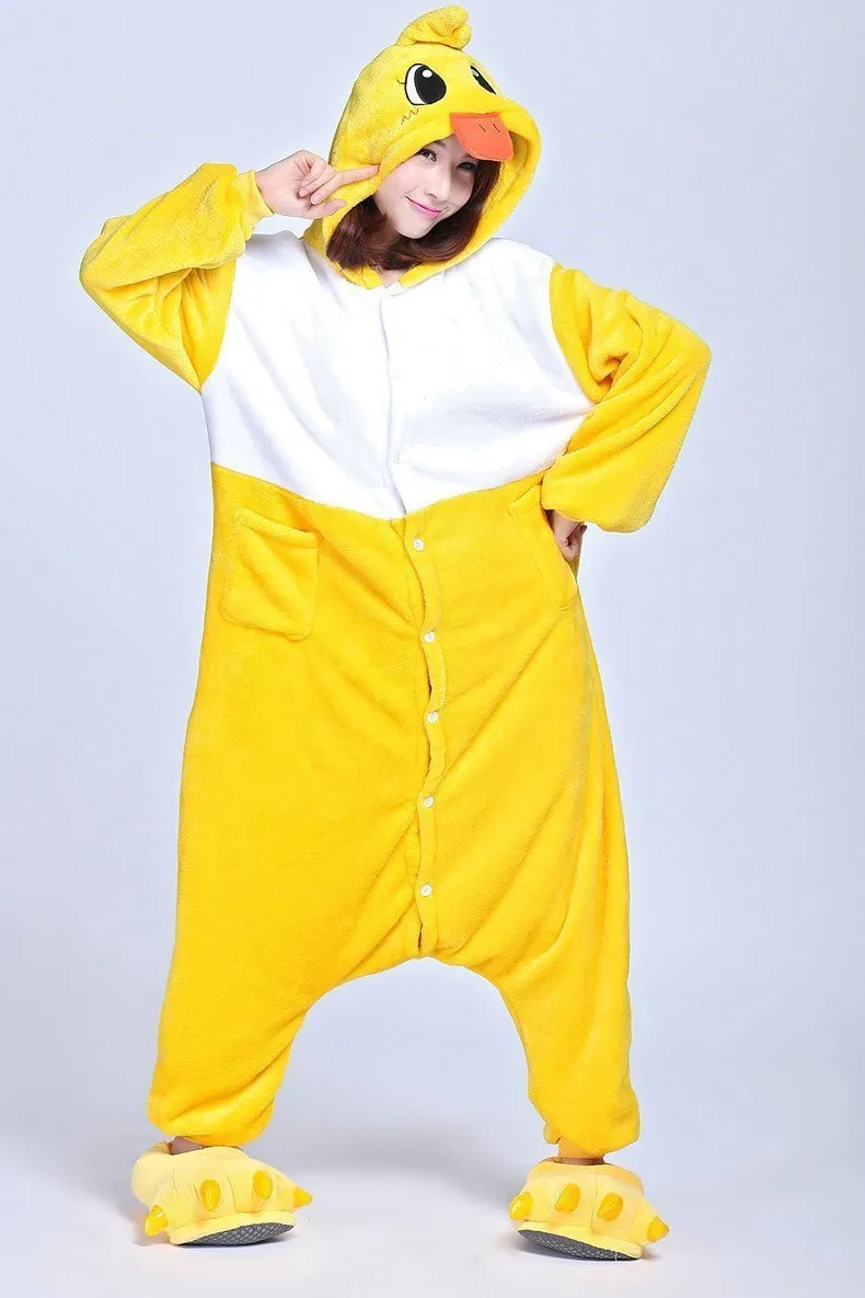 Animal Unisex Adult Duck Onesies Kigurumi Costume Pajamas