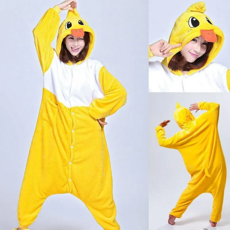 Animal Unisex Adult Duck Onesies Kigurumi Costume Pajamas