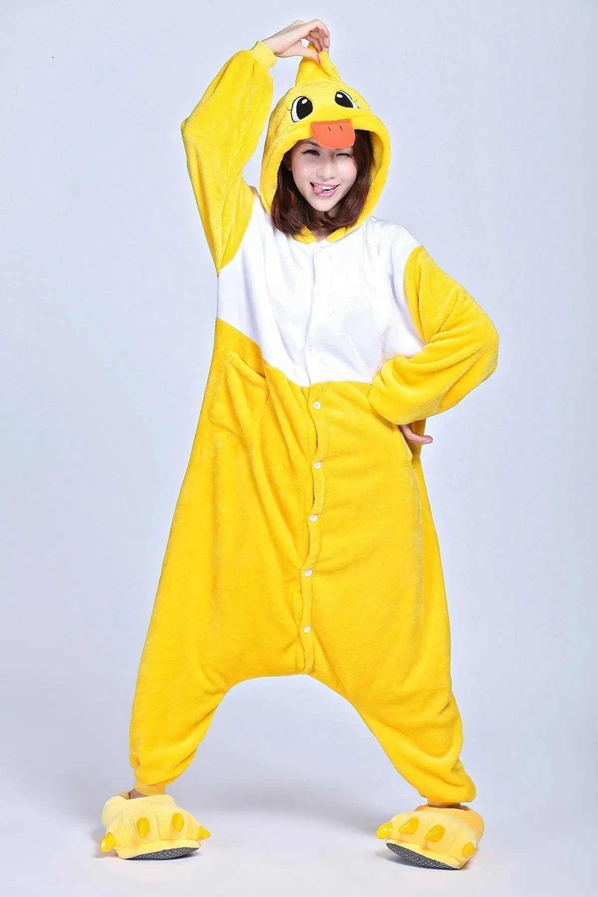 Animal Unisex Adult Duck Onesies Kigurumi Costume Pajamas