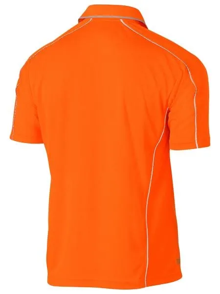 Bisley Cool Mesh Polo with Reflective Piping