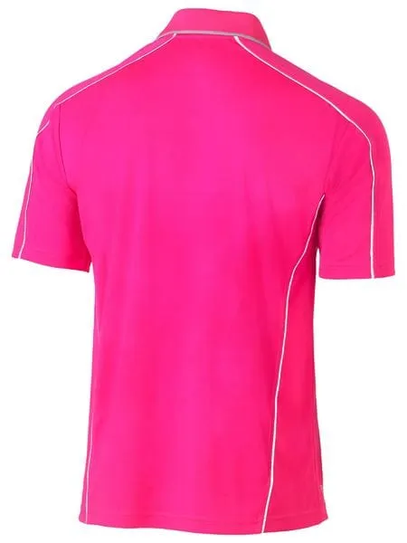 Bisley Cool Mesh Polo with Reflective Piping