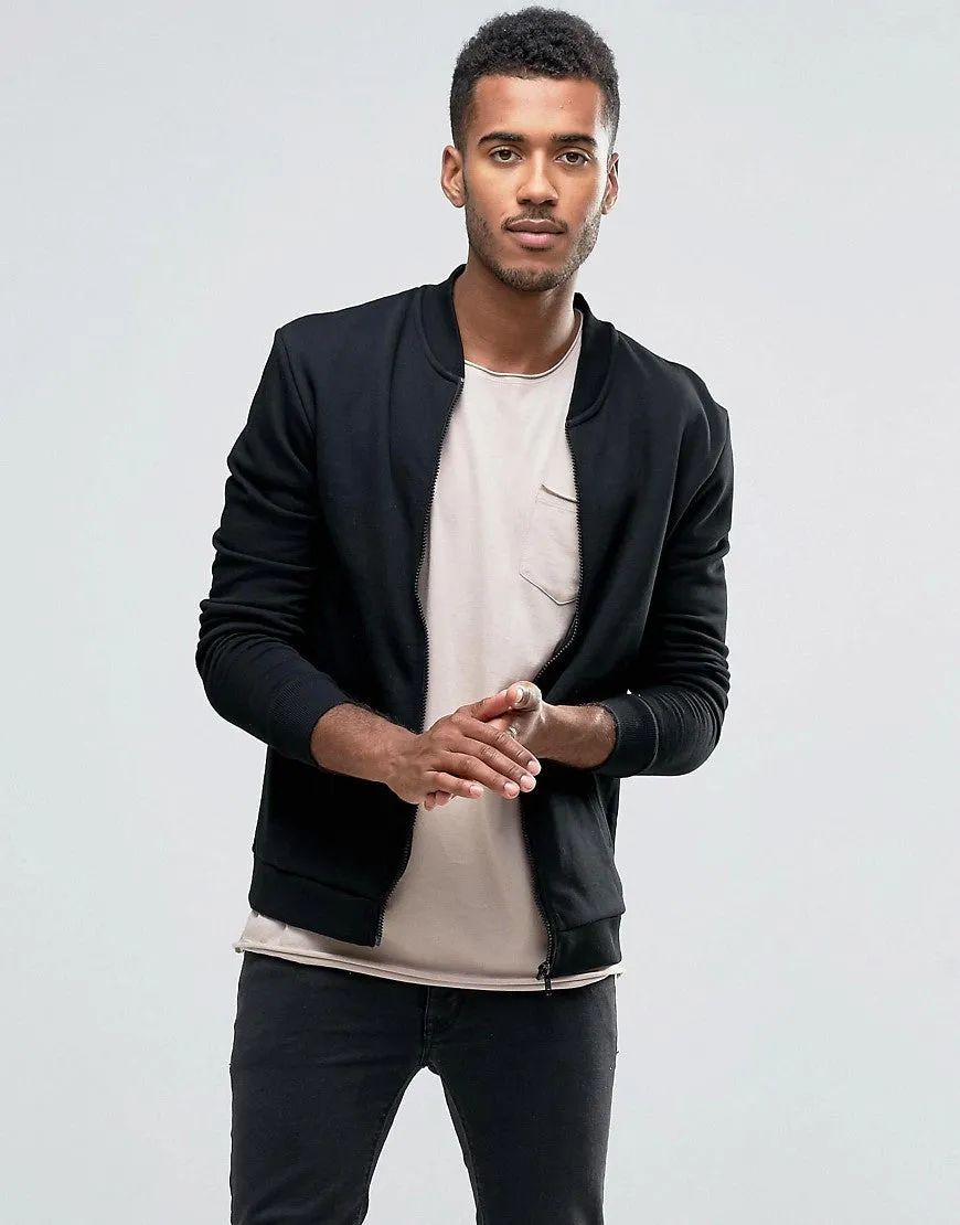 Brave Soul Basic Baseball Sweat Sweater