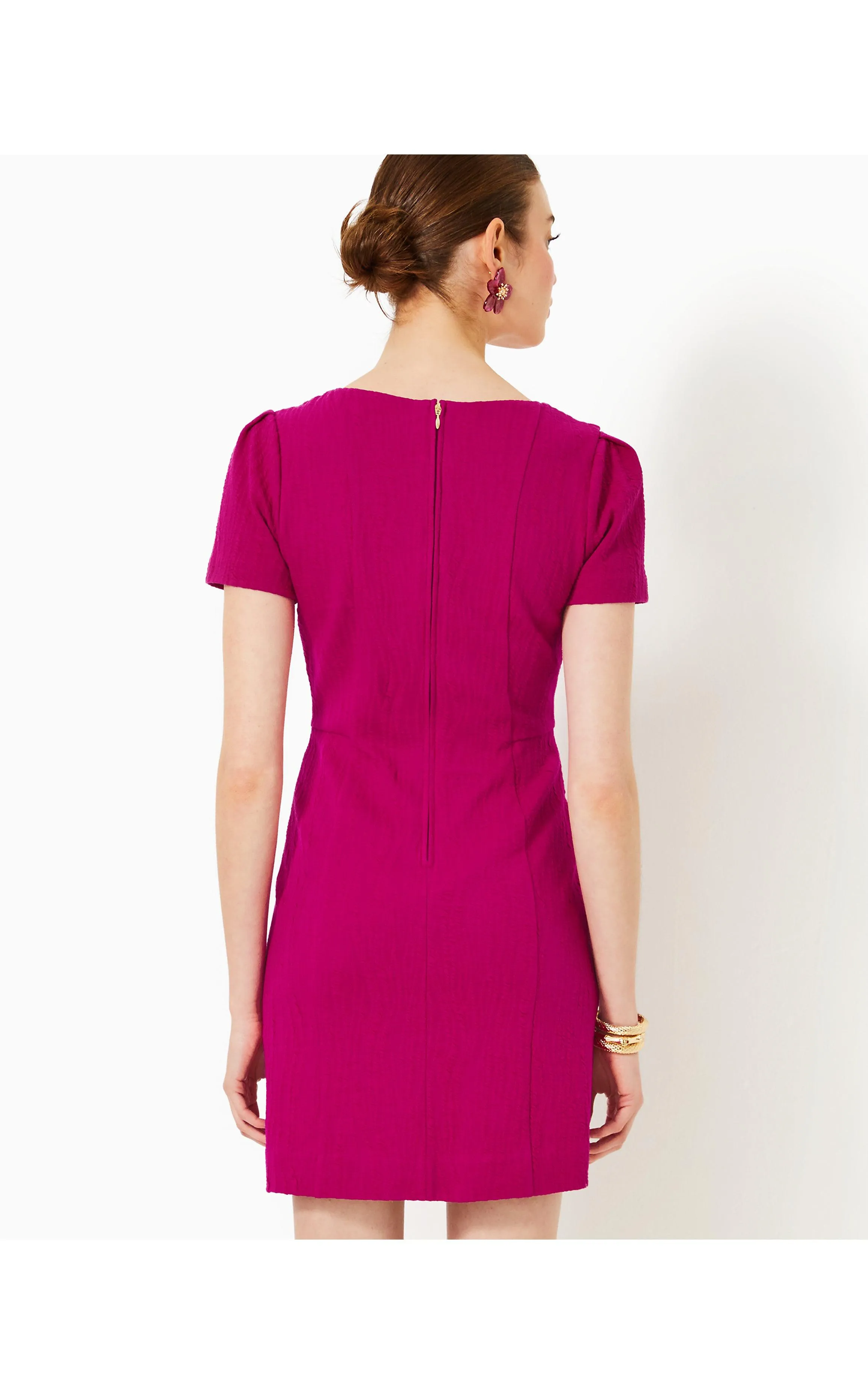 Brinley Stretch Shift Dress Mystique Pink