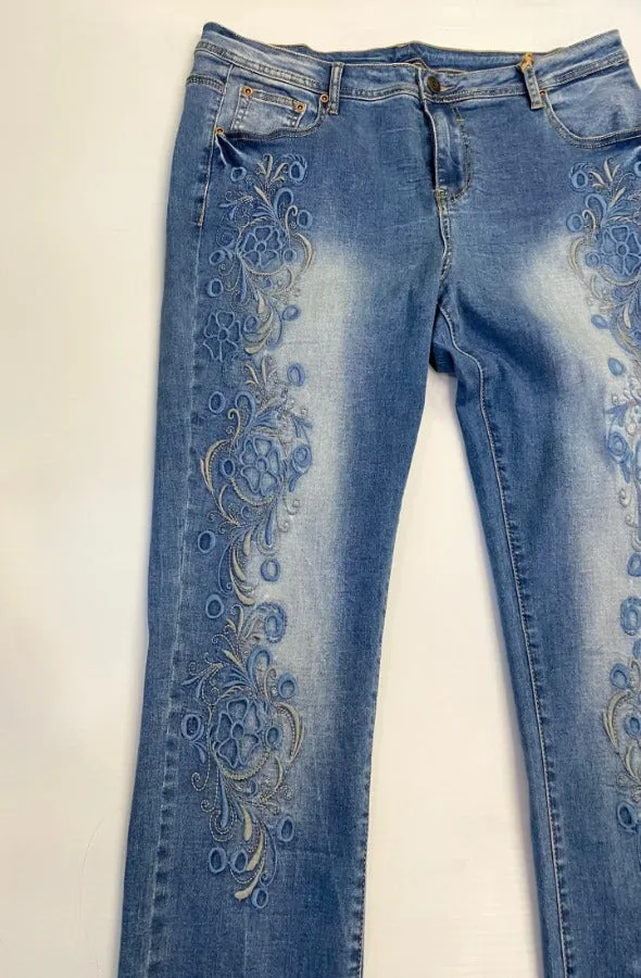 Flowered Skinny