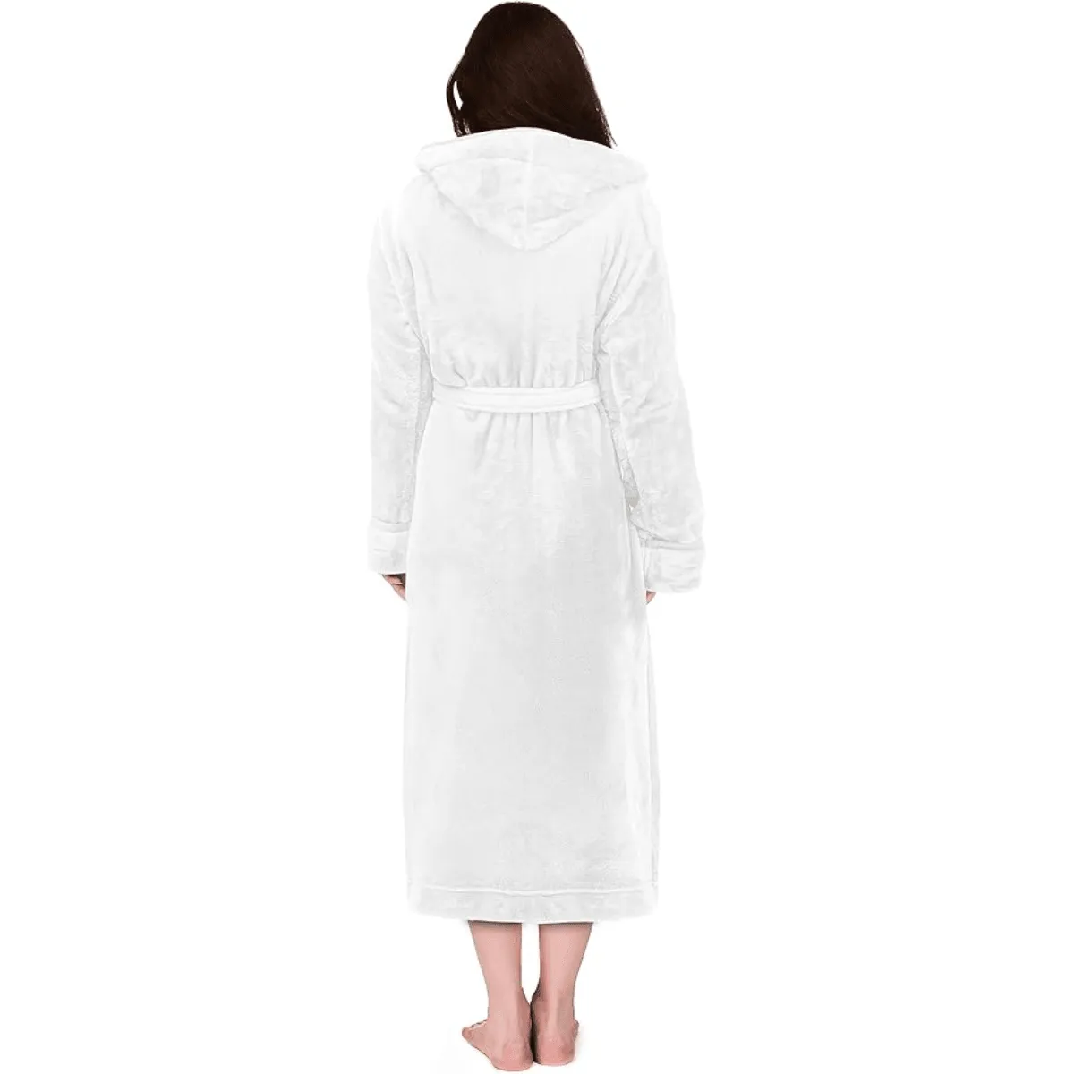 Hooded Flannel Fleece Robe  Comfortable and Cozy Lounge Wear