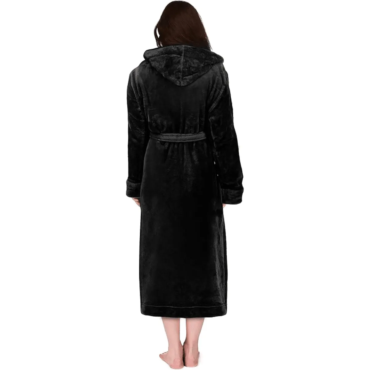 Hooded Flannel Fleece Robe  Comfortable and Cozy Lounge Wear