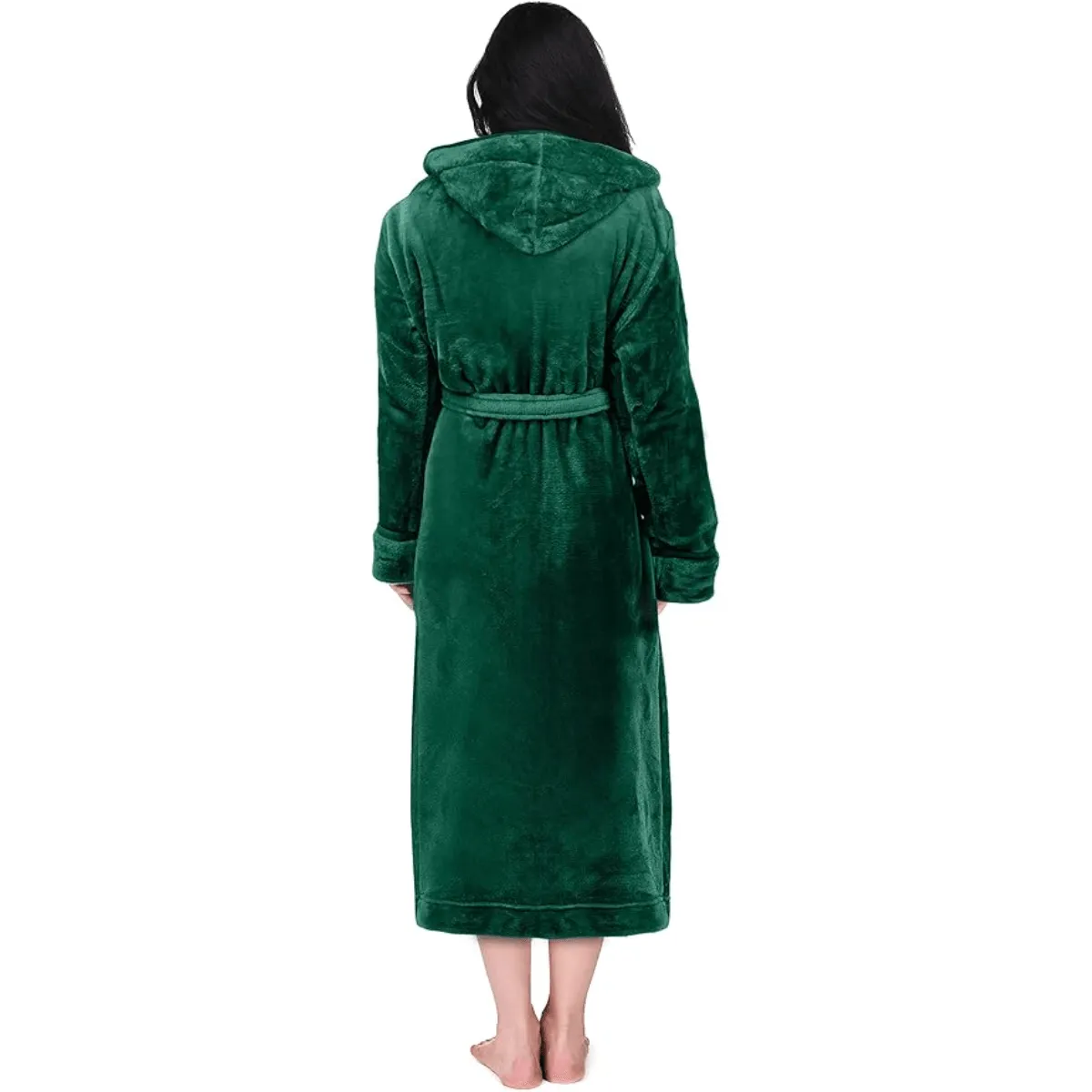 Hooded Flannel Fleece Robe  Comfortable and Cozy Lounge Wear