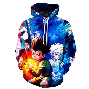 Hunter X Hunter Hoodies - HXH Gon Freecss Killua Zoldyck 3D Printed Unisex Pullover Hoodie