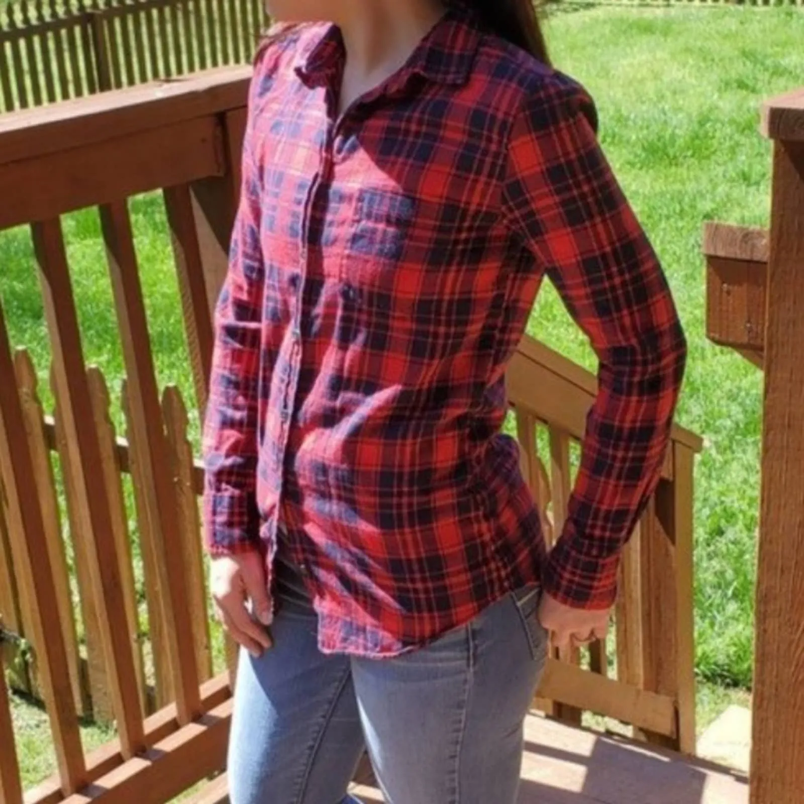 J. Crew Boy Fit Flannel Long Sleeved Shirt - XXS