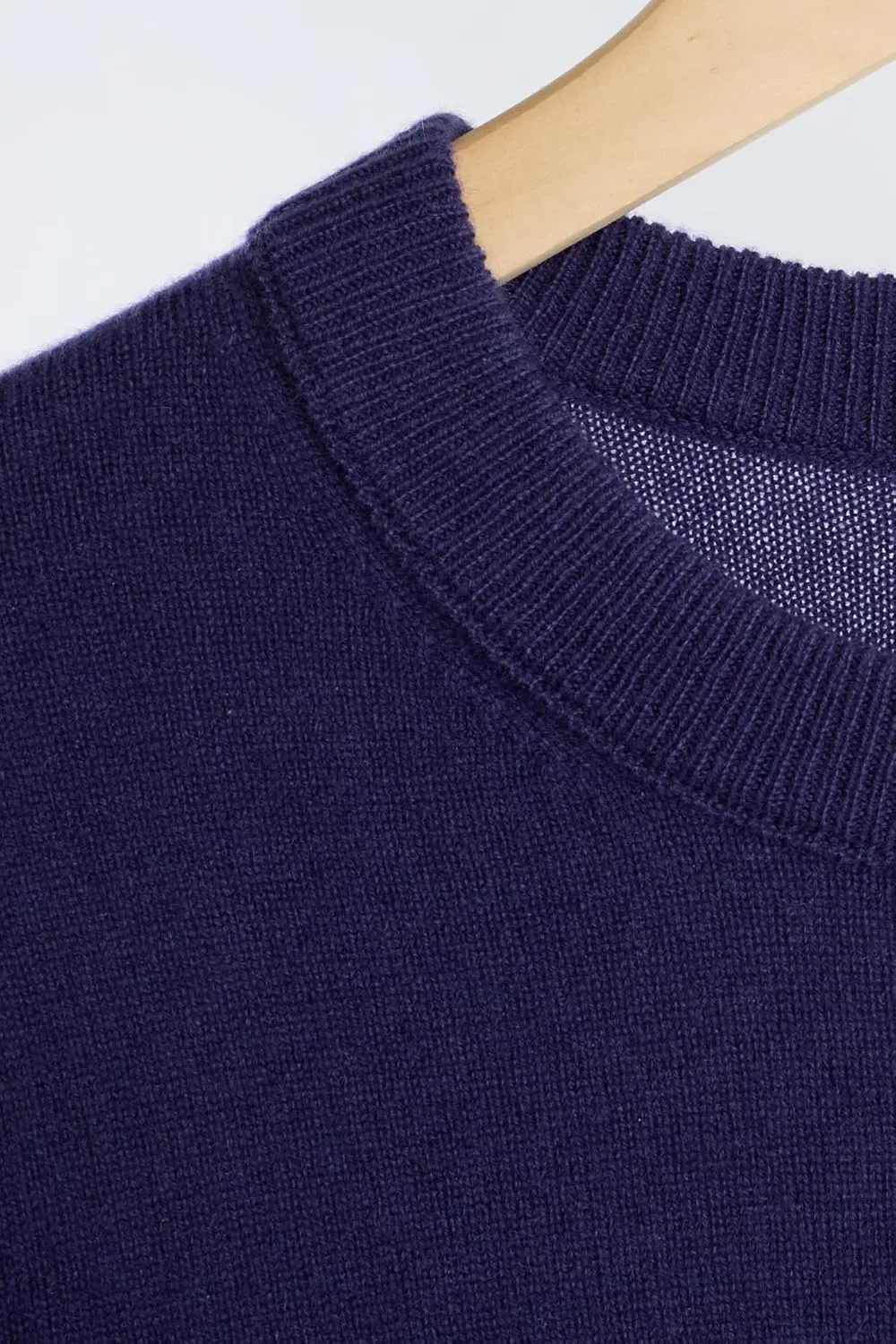 JENNIE LIU Women's 100% Pure Cashmere Long Sleeve Crew Neck Sweater