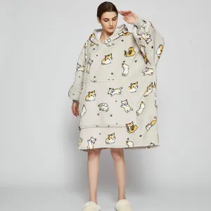 Large Flannel Lovers Casual Home Clothes Pajamas