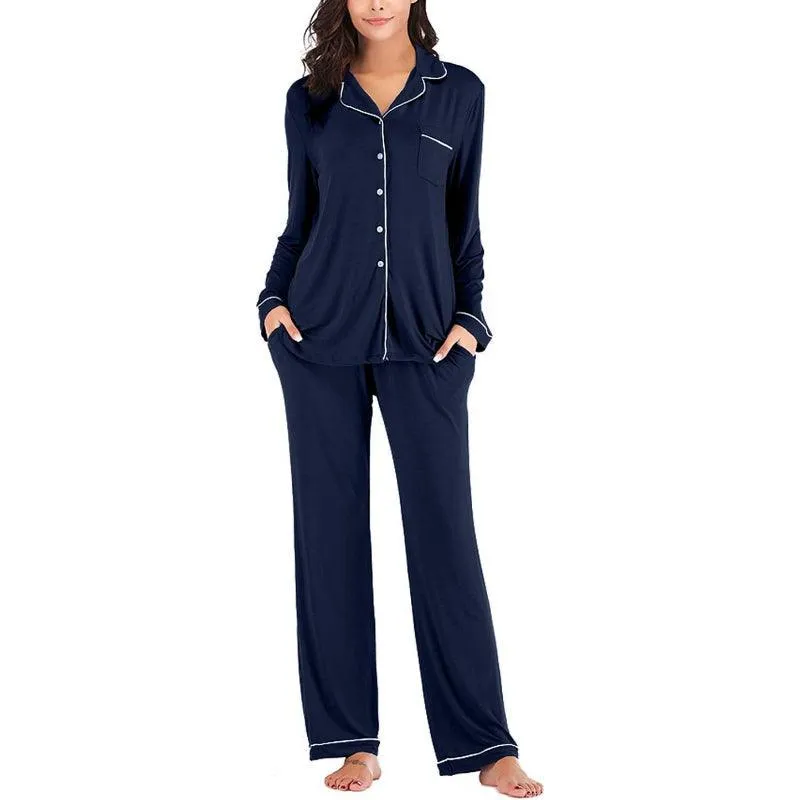 Long Sleeve Pajama Set  Comfortable Sleepwear and Lounge Wear