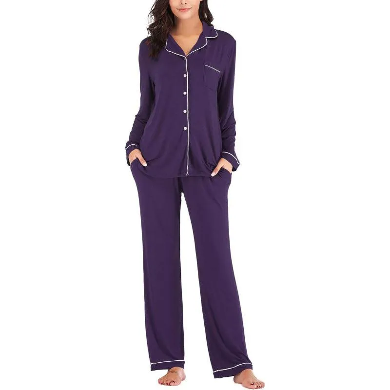 Long Sleeve Pajama Set  Comfortable Sleepwear and Lounge Wear