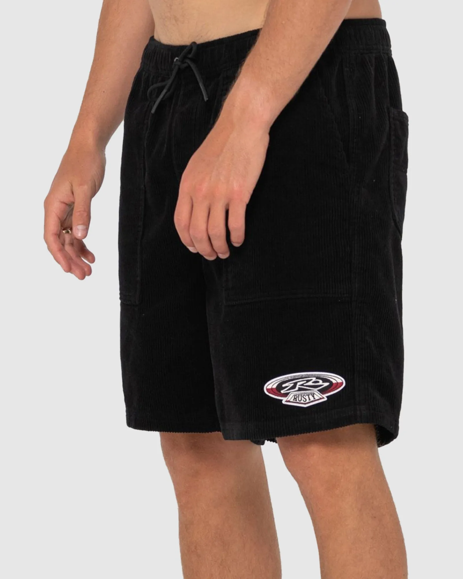 MENS 8 WALE WORKWEAR ELASTIC SHORTS