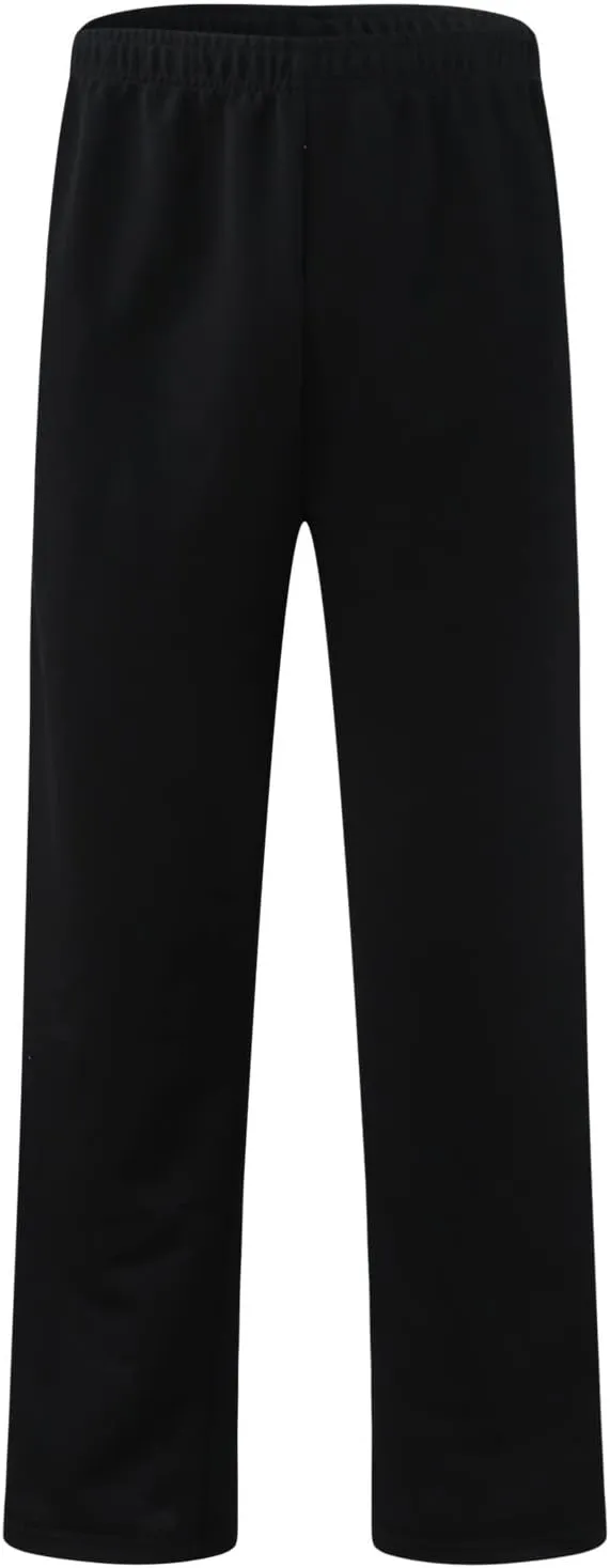 Men's Casual Pants, Elastic Waist Drawstring Beach Summer Pants, Lightweight Straight Trousers Yoga with Pockets