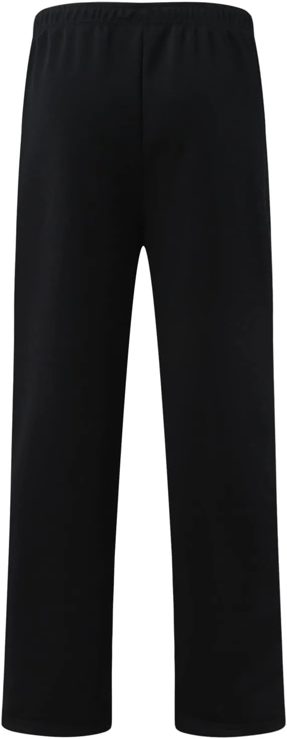Men's Casual Pants, Elastic Waist Drawstring Beach Summer Pants, Lightweight Straight Trousers Yoga with Pockets