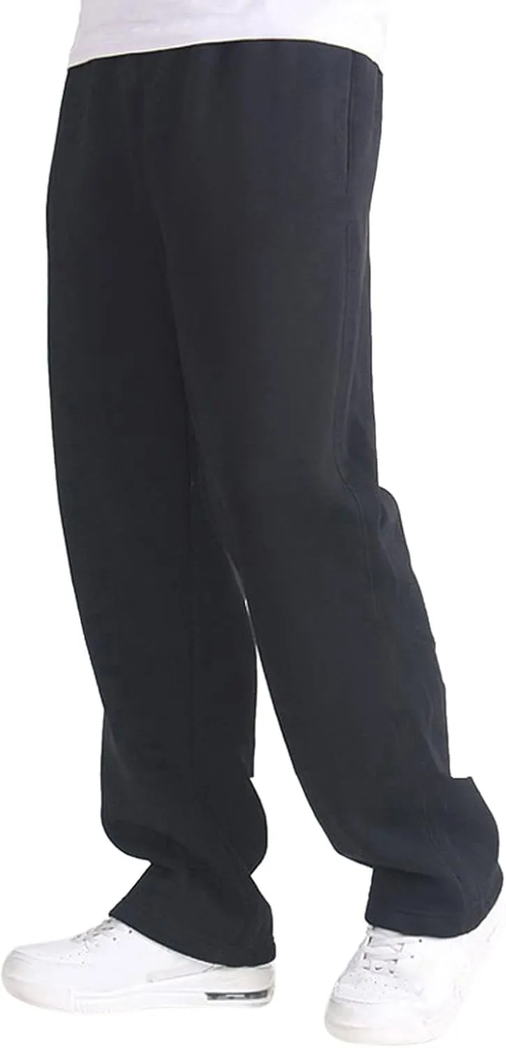 Men's Casual Pants, Elastic Waist Drawstring Beach Summer Pants, Lightweight Straight Trousers Yoga with Pockets