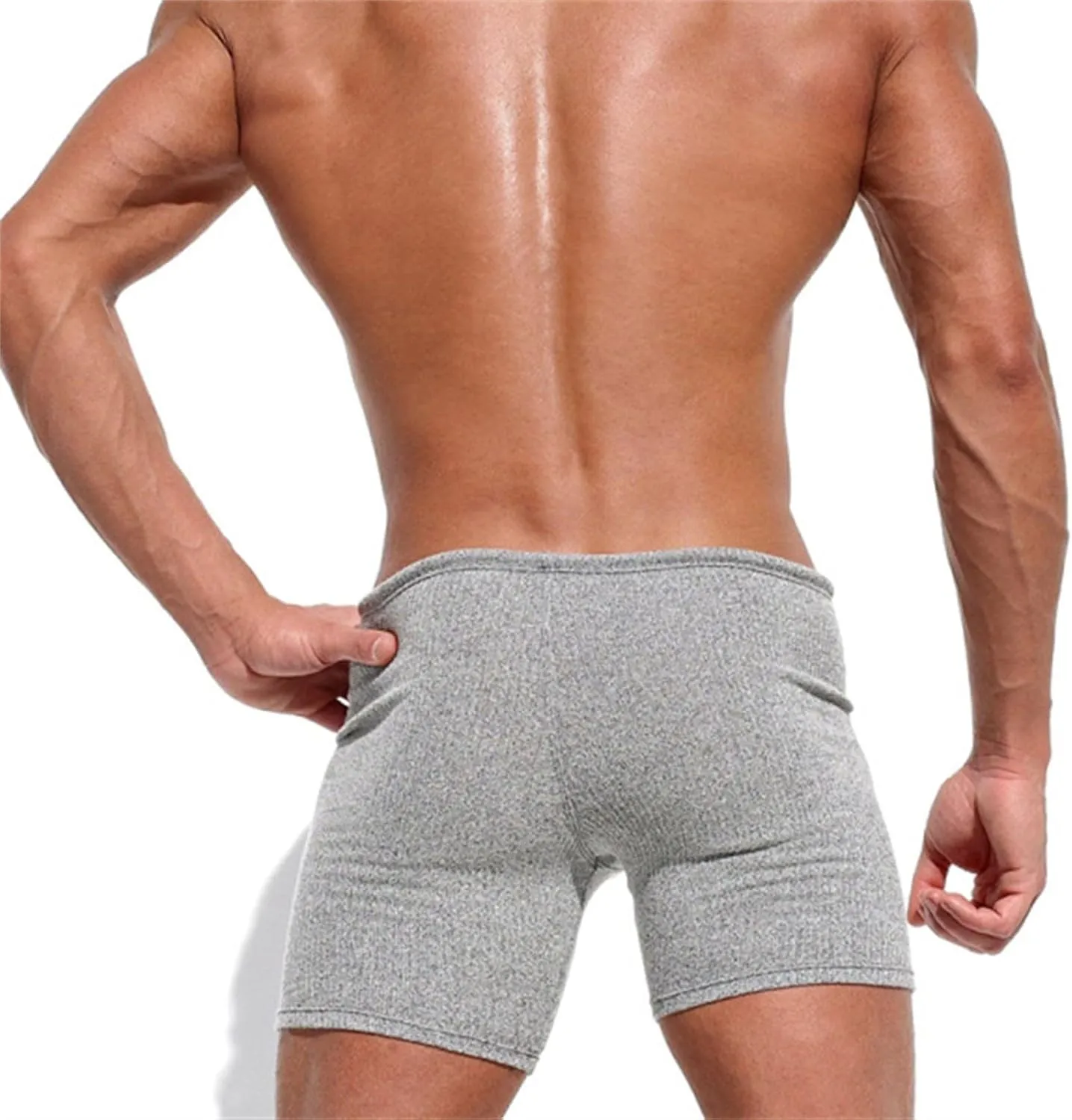Mens Sexy Shorts Lightweight Muscle Tight Casual Lightweight Stretch Athletic Trunks Combat Track Workout Fitness Pant