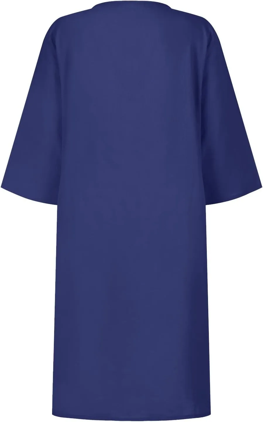 Mother Daughter Matching Dresses V Neck Half Sleeve Cotton Linen Dress Casual Vintage Lightweight Summer Midi Dress