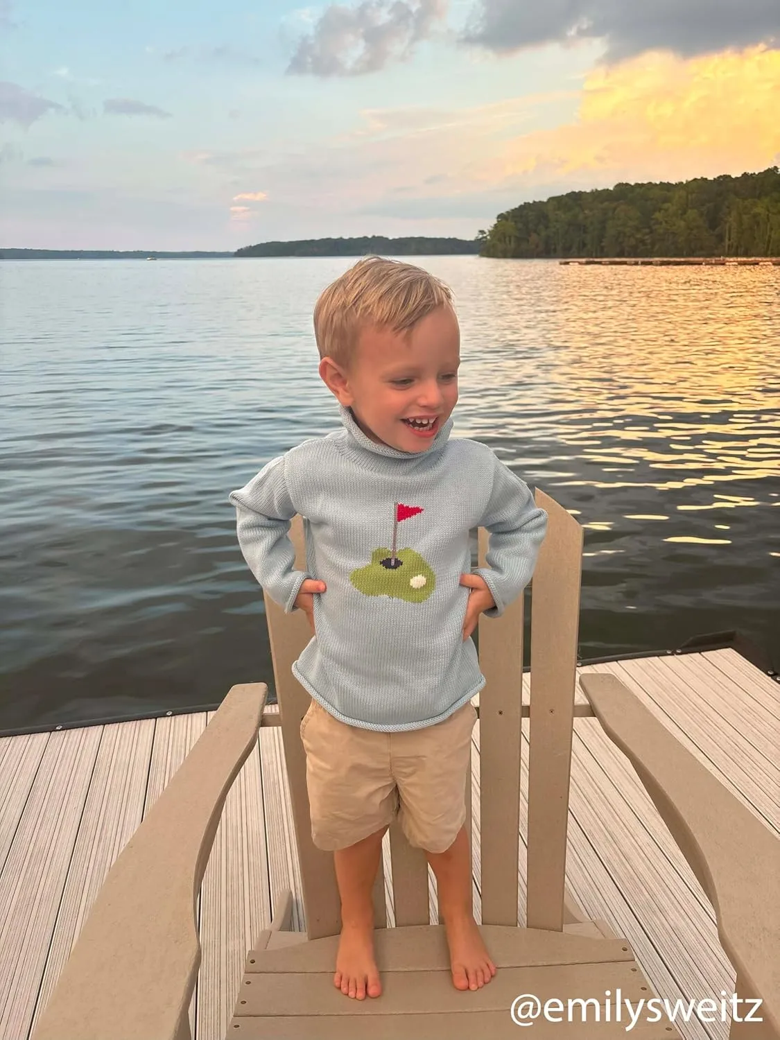Mud Pie Kids Children Golf Rollneck Sweater