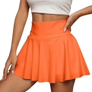 Pleated Tennis Skirts for Women High Waisted Golf Skorts Tummy Control Skirts with Shorts Pockets Lightweight