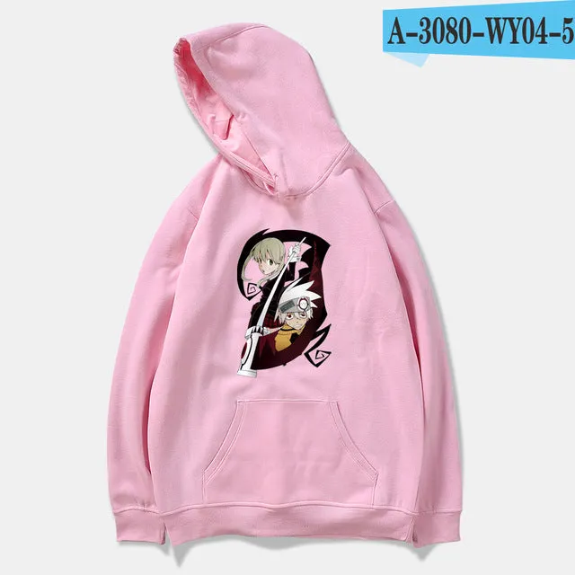 Soul Eater Hoodies MAKAALBARN Soul Eater Men Women Basic Hoodie Autumn Cotton Sweatshirt