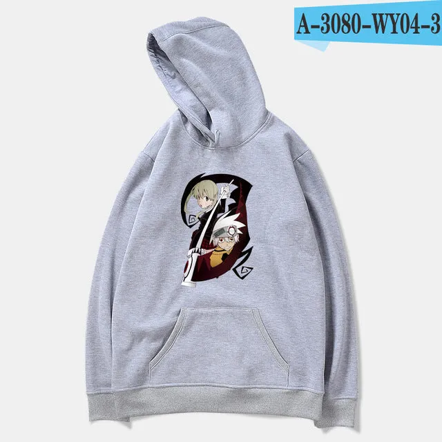 Soul Eater Hoodies MAKAALBARN Soul Eater Men Women Basic Hoodie Autumn Cotton Sweatshirt