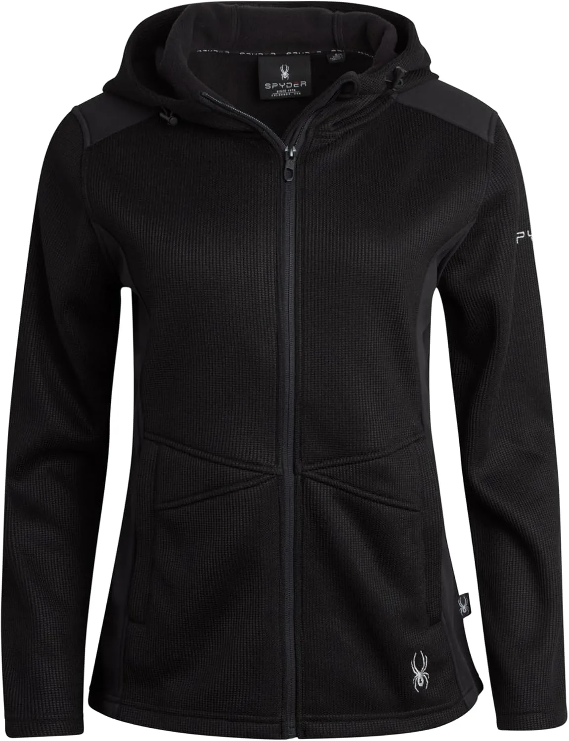Spyder Women's Fleece Jacket - Lightweight Polar Fleece Lined, Wind-Resistant Hooded Zip Up Active Sweater Jacket (S-XL)
