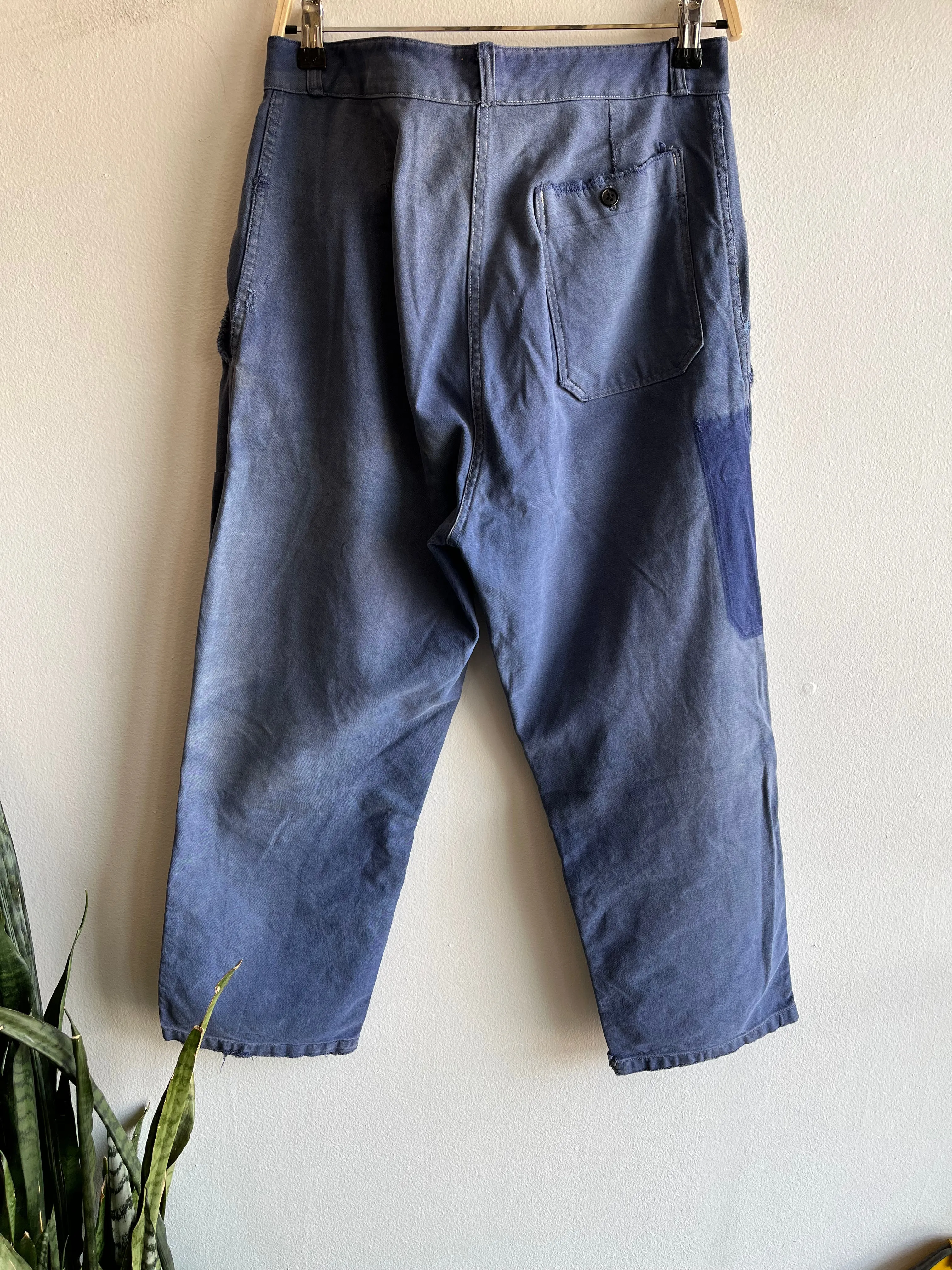 Vintage 1960s French Workwear Moleskin Pants