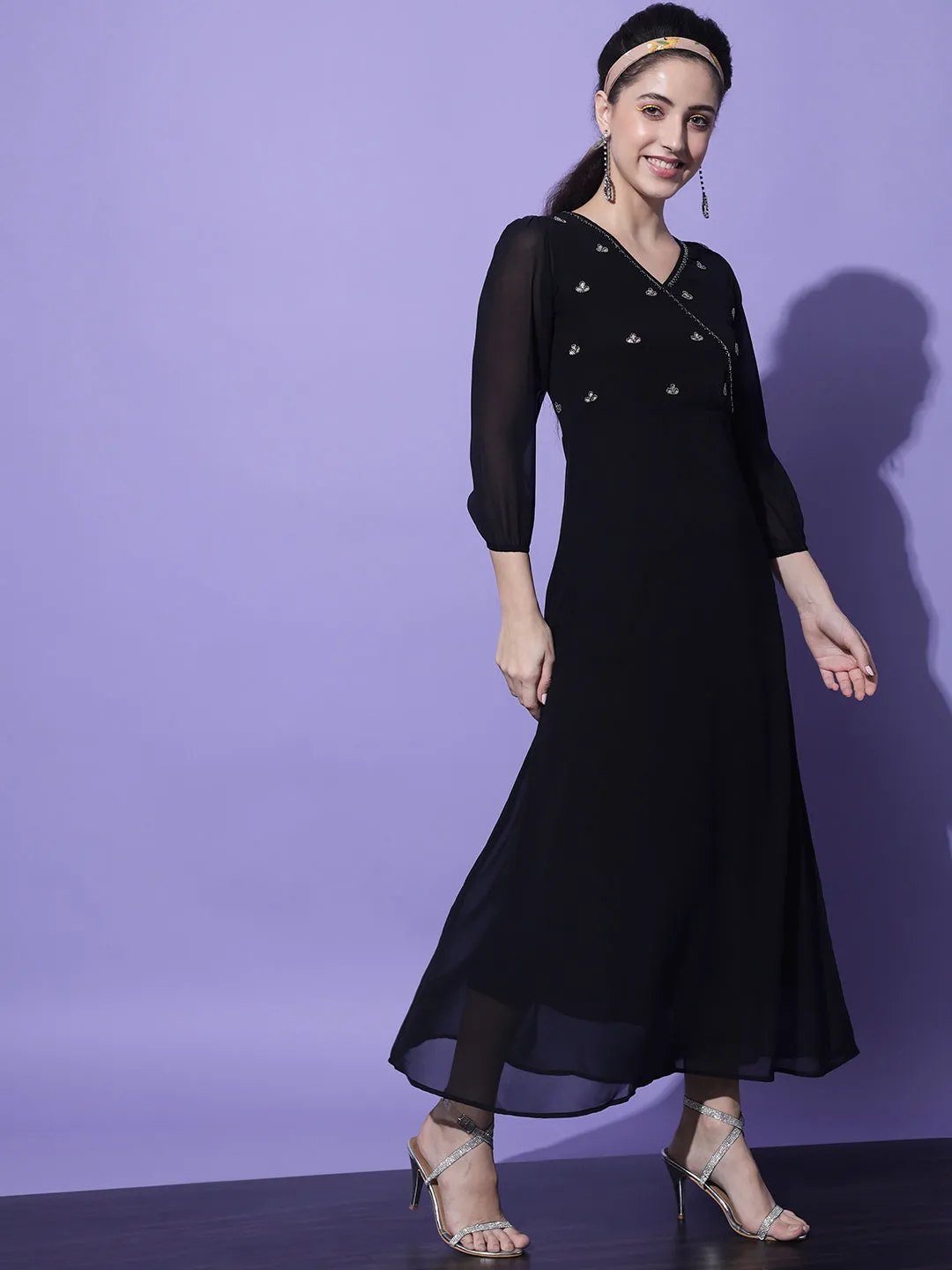 Women A-line BlackDress